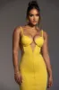 Yellow Enchantment Bustier Maxi Dress sold by JLUXLABEL