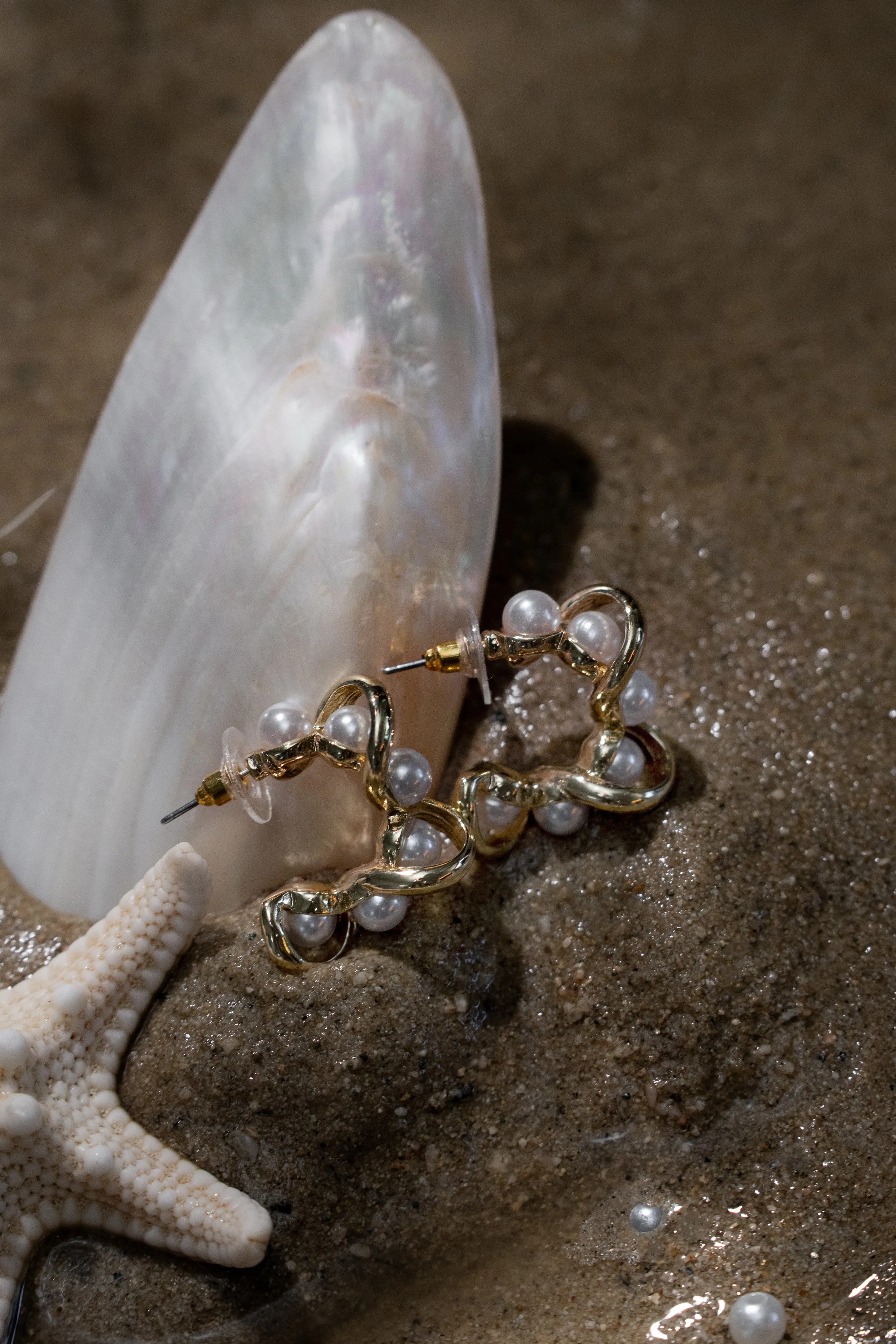 Gold Seashore Earrings sold by JLUXLABEL product image thumbnail 2