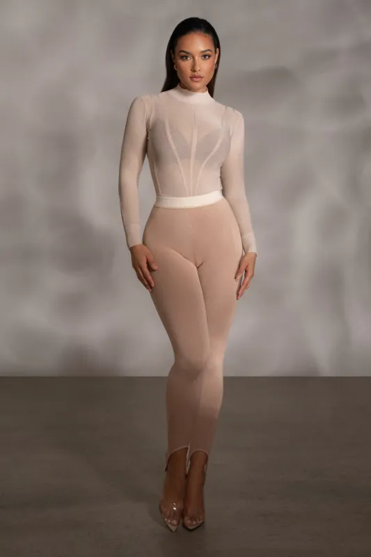 Beige Marlow Leggings sold by JLUXLABEL