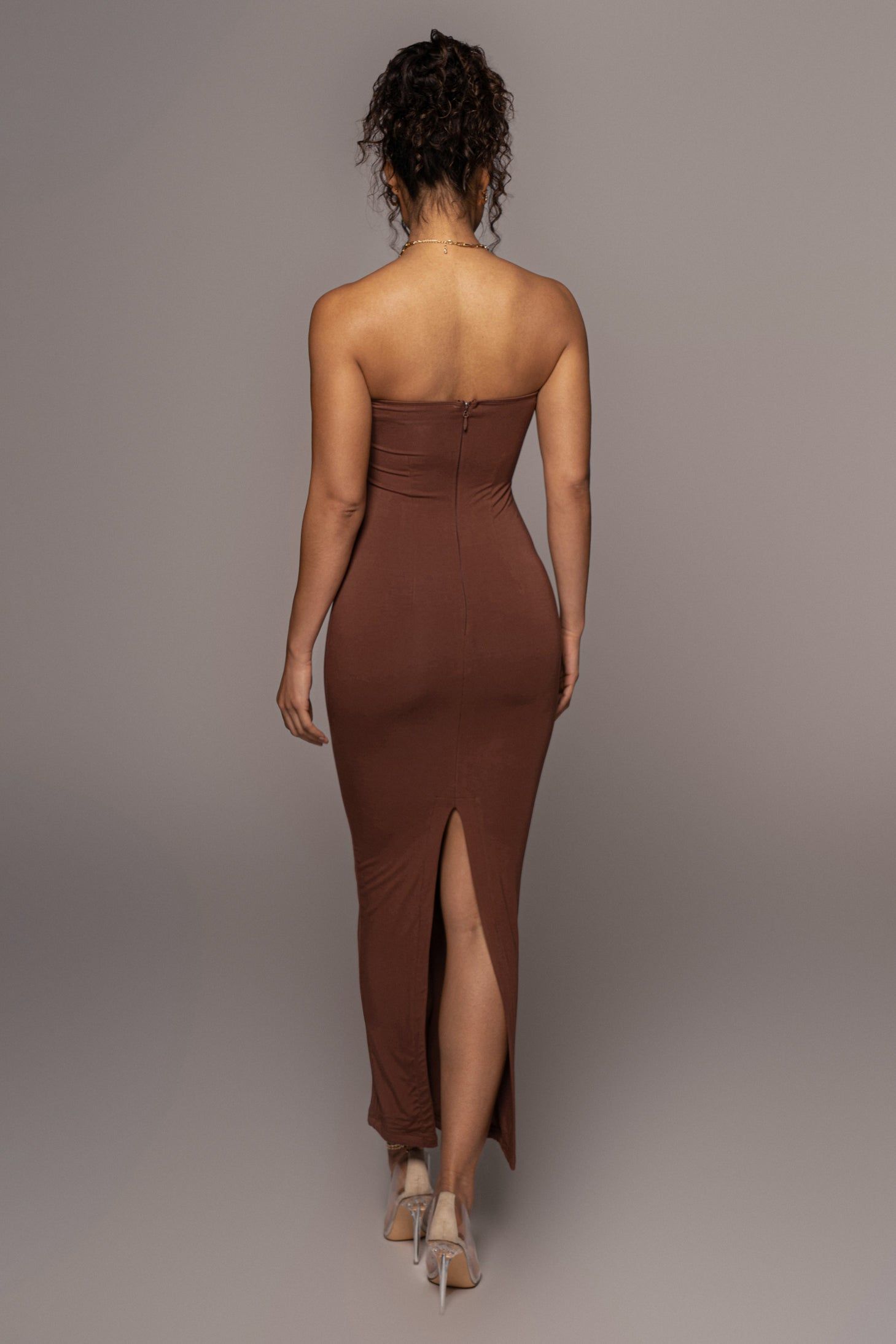Chocolate Celena Maxi Dress sold by JLUXLABEL product image thumbnail 6