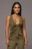 Olive Elicia Linen Top sold by JLUXLABEL