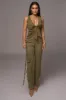 Olive Elicia Linen Top sold by JLUXLABEL
