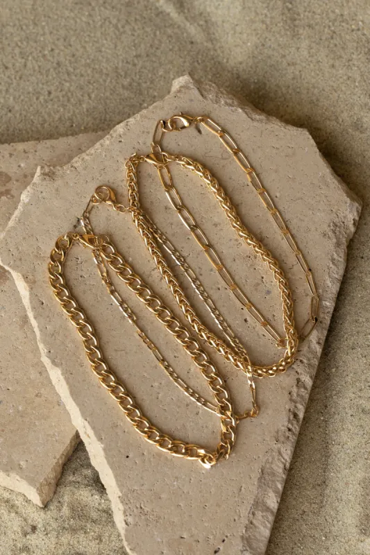 Gold Kinsey Anklet Set sold by JLUXLABEL