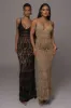 Black Great Escape Crochet Maxi Dress sold by JLUXLABEL