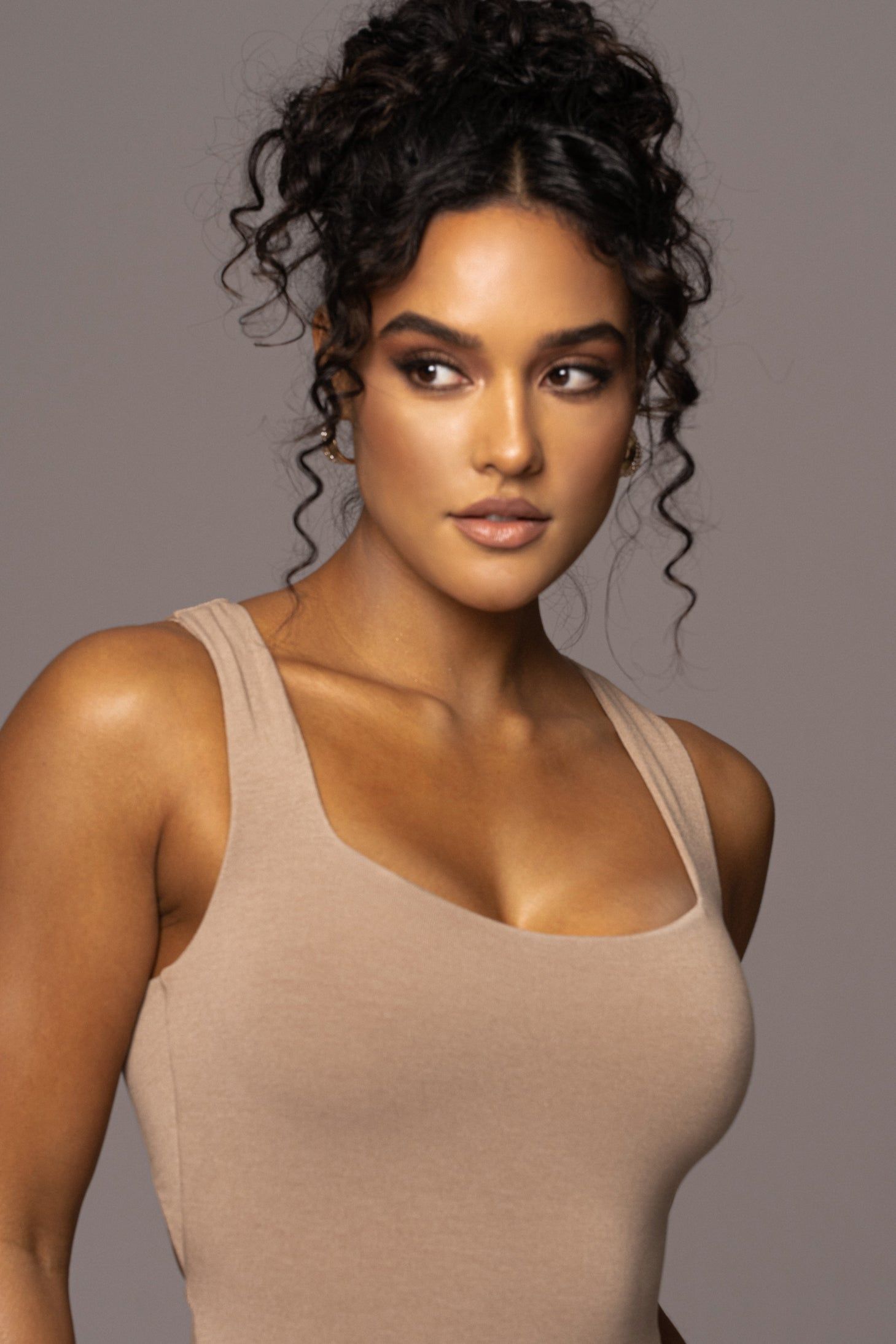 Beige Brianne Cutout Bodysuit sold by JLUXLABEL product image thumbnail 2
