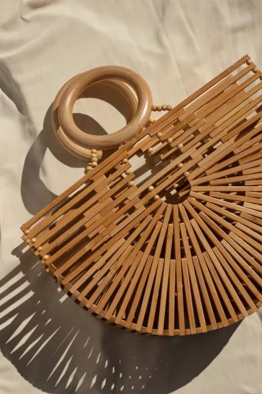 Natural Beach Retreat Wooden Handbag sold by JLUXLABEL