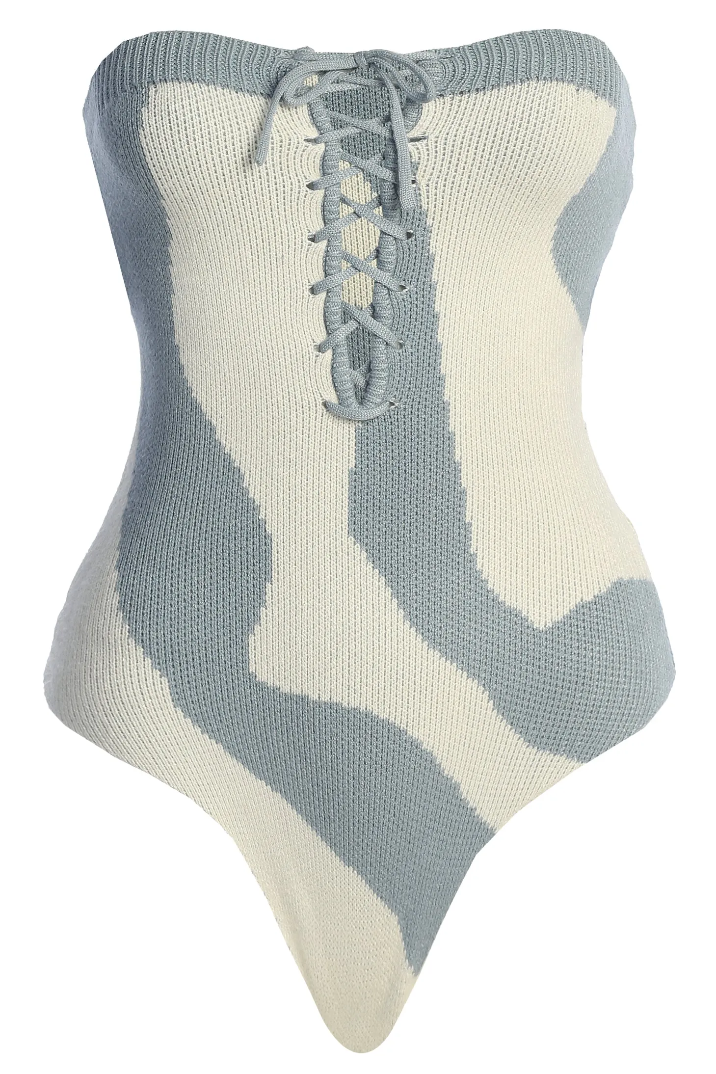 Blue Abstract Seabound Bodysuit sold by JLUXLABEL product image thumbnail 2