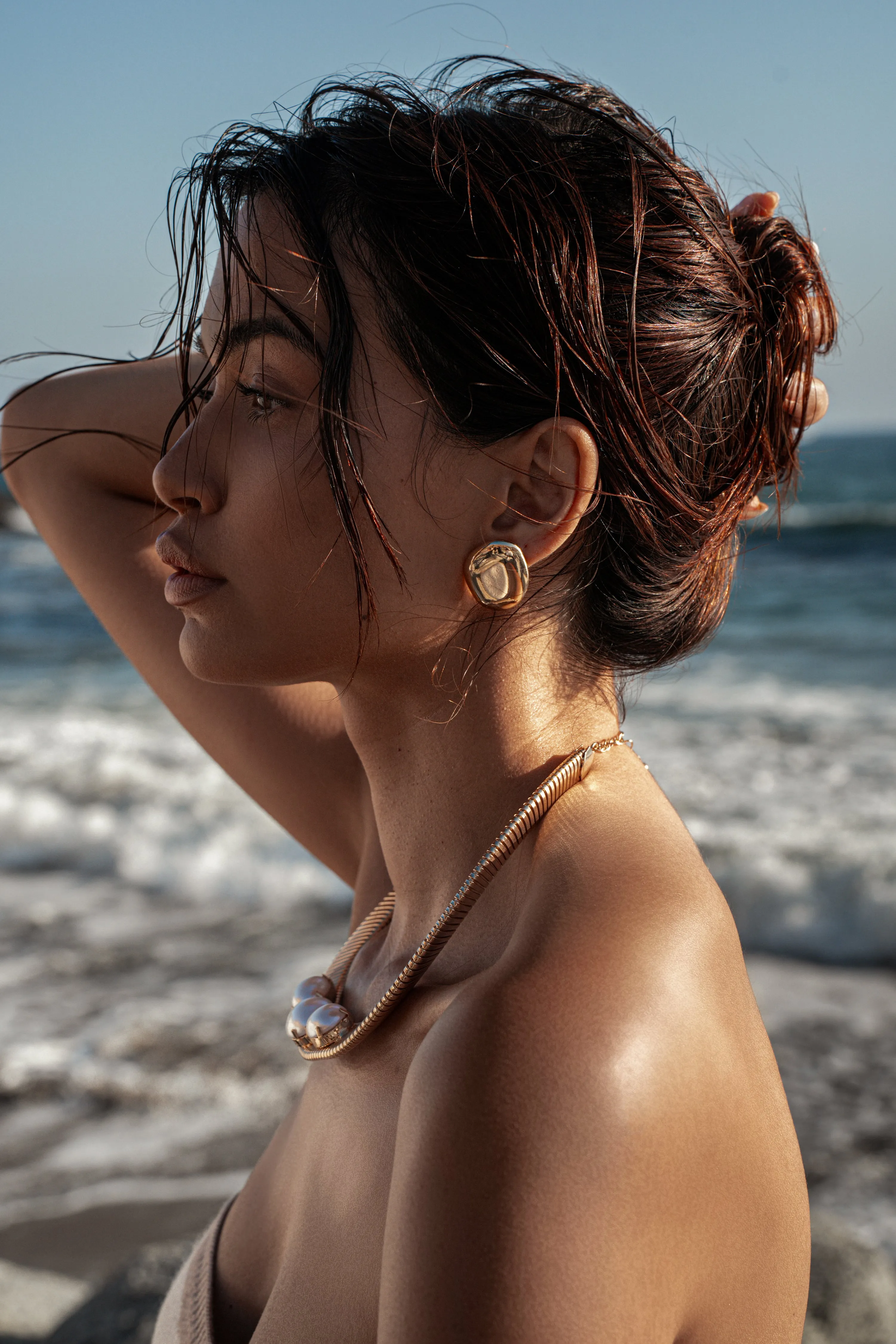 Gold Ocean Pearl Necklace sold by JLUXLABEL product image thumbnail 2