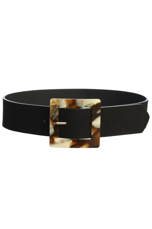 Black Marilla Suede Belt sold by JLUXLABEL