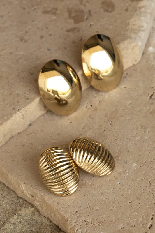 Gold Safia Earring Set sold by JLUXLABEL
