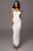White Elite Mesh Maxi Dress sold by JLUXLABEL