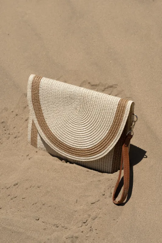 Ivory Belize Woven Crossbody Bag sold by JLUXLABEL