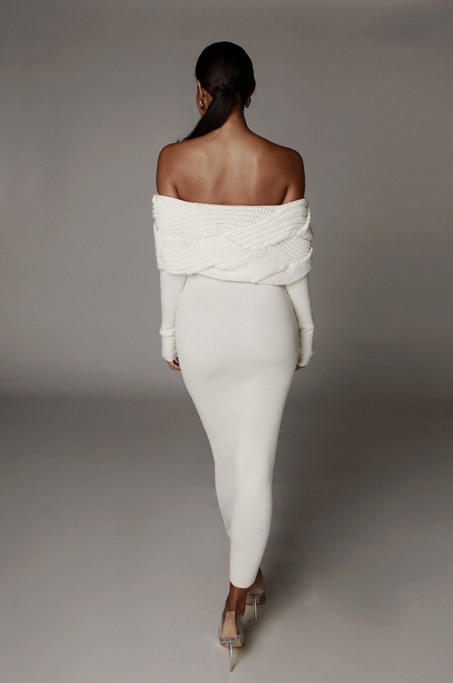 Ivory Cecyl Knit Sweater Dress sold by JLUXLABEL product image thumbnail 5