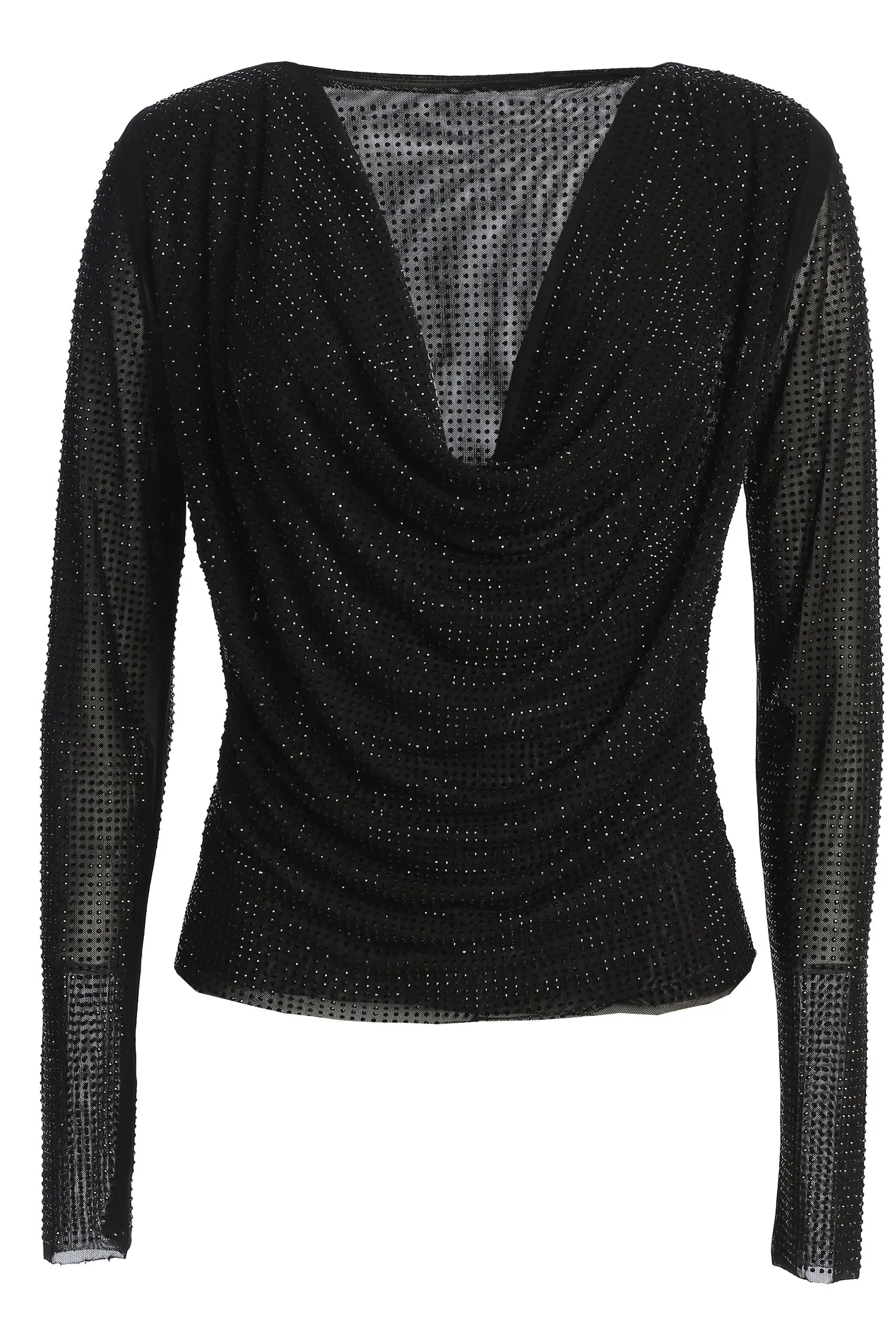 Black Delanie Ruched Top sold by JLUXLABEL product image thumbnail 4