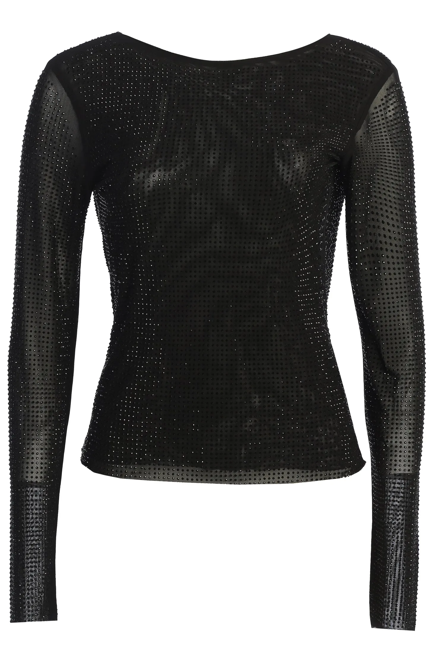 Black Delanie Ruched Top sold by JLUXLABEL product image thumbnail 5