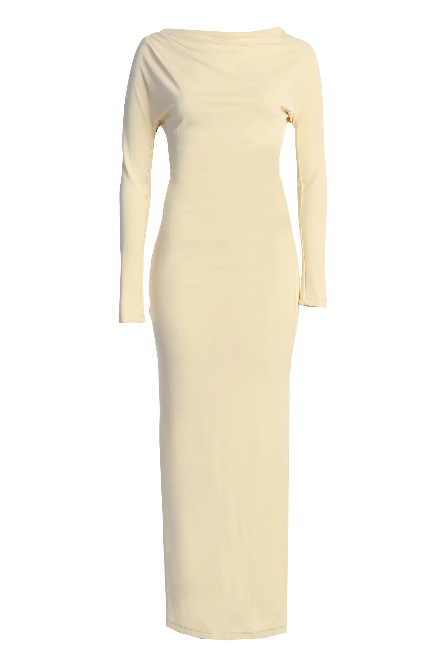Cream Kathleen Slit Maxi Dress sold by JLUXLABEL product image thumbnail 3