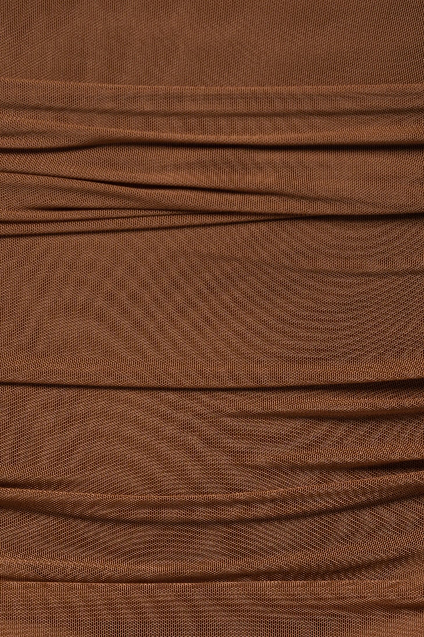 Mocha Mesh Ruched Cover Up Skirt sold by JLUXLABEL product image thumbnail 11