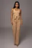 Tan Aeris Pant Set sold by JLUXLABEL