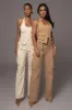 Tan Aeris Pant Set sold by JLUXLABEL
