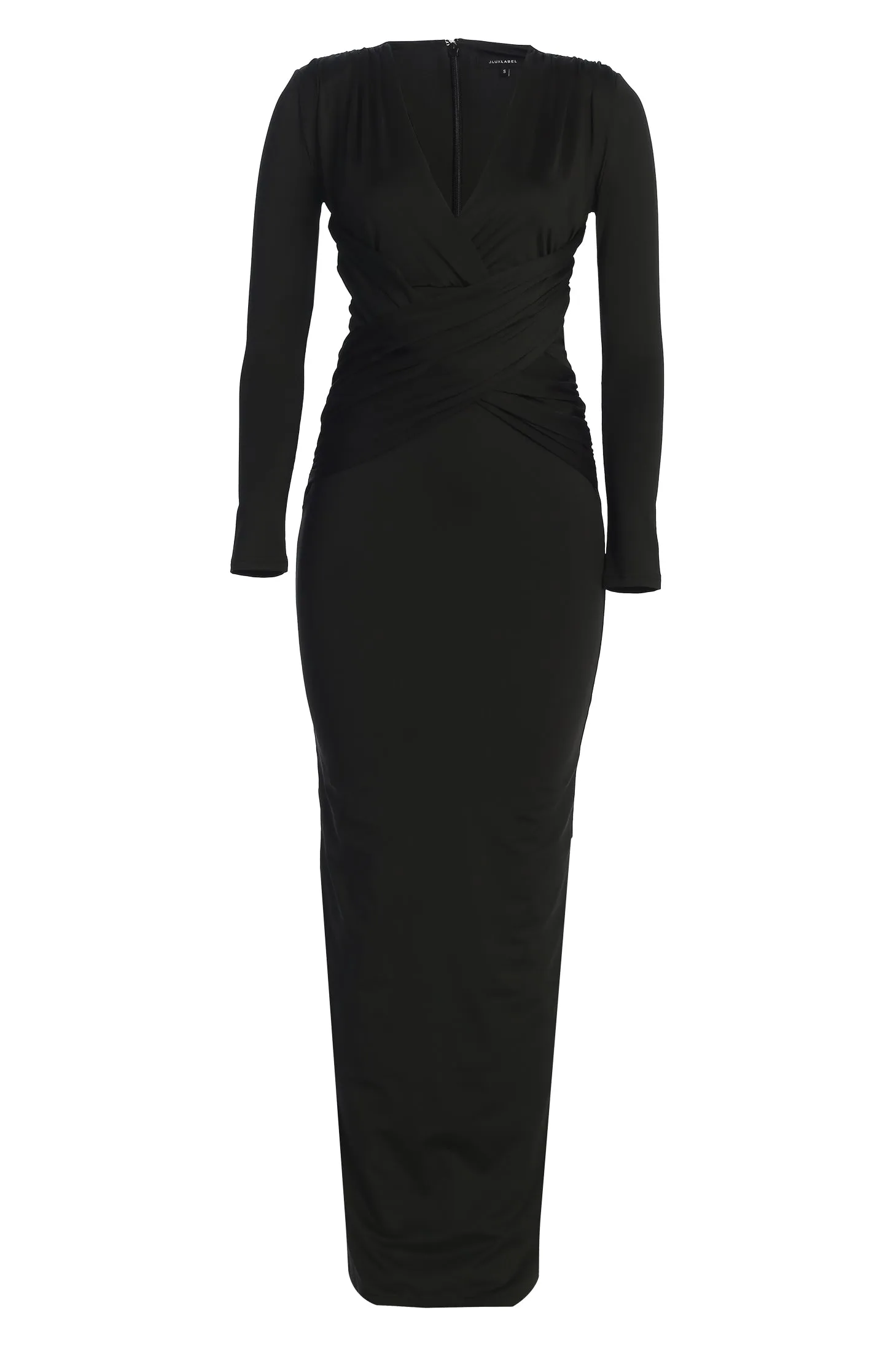 Black Rowan Plunge Maxi Dress sold by JLUXLABEL product image thumbnail 2