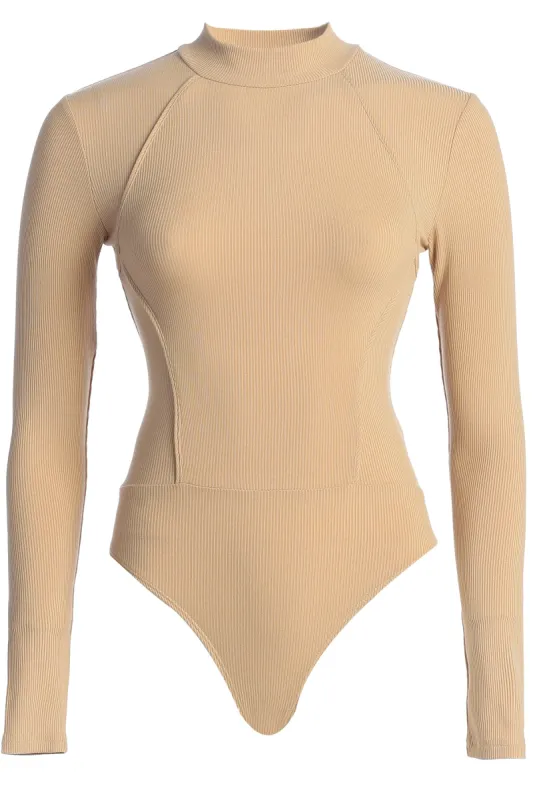 Tan New Approach Bodysuit sold by JLUXLABEL