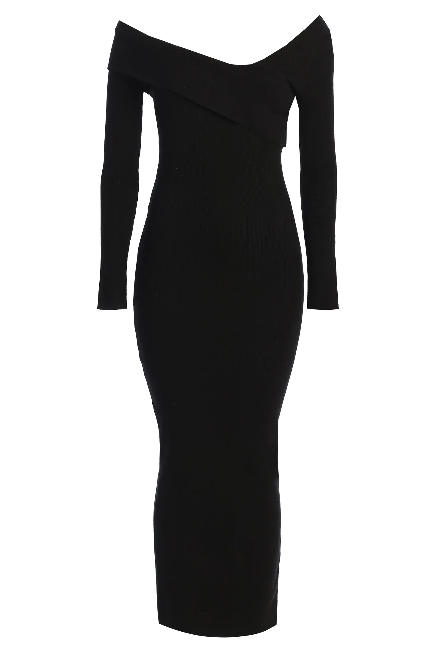Black Harper Knit Maxi Dress sold by JLUXLABEL product image thumbnail 3