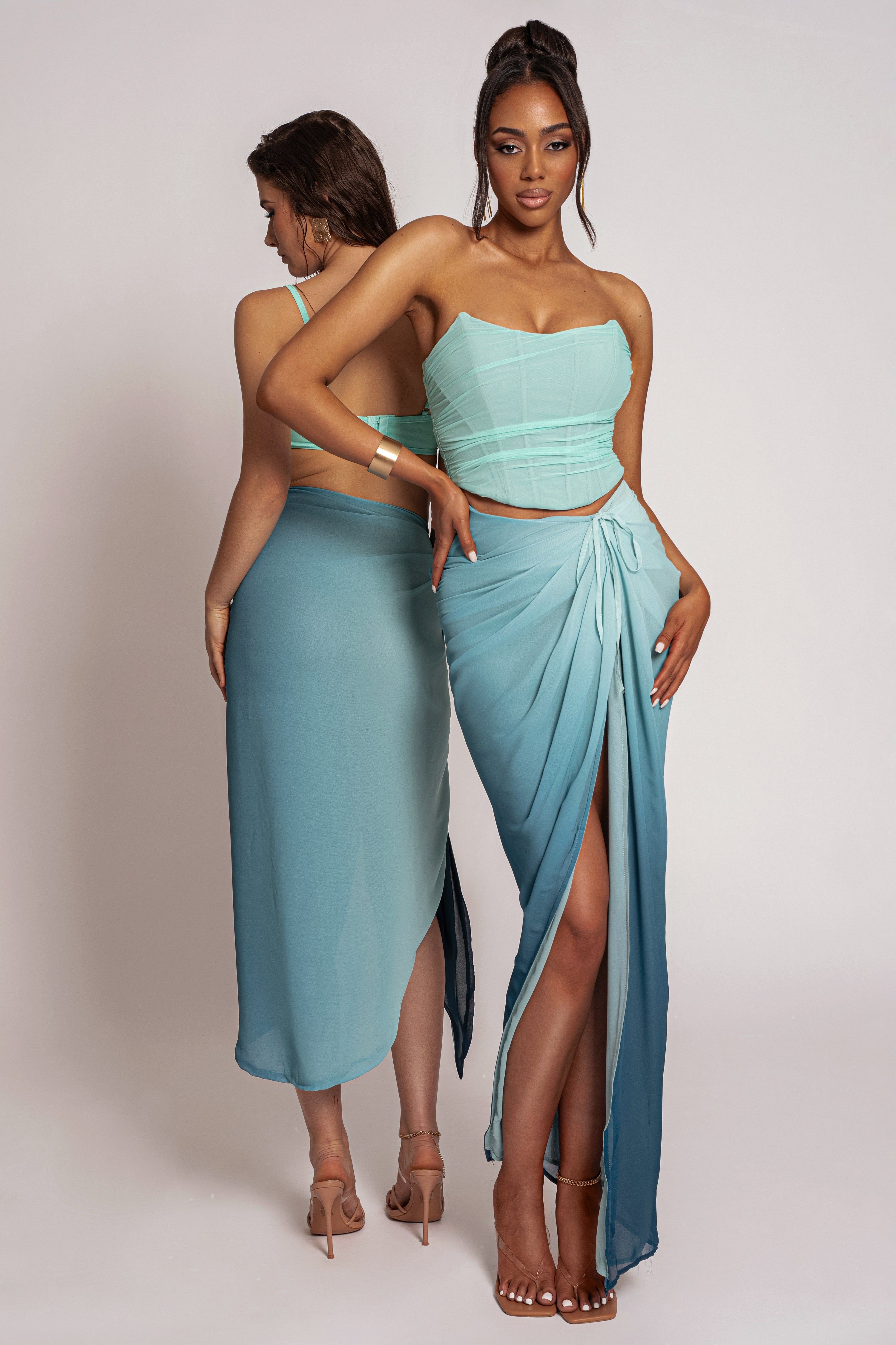 Blue Taste Of Summer Skirt Set sold by JLUXLABEL