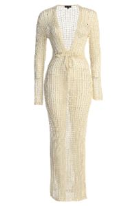 Cream Tropical Love Maxi Dress sold by JLUXLABEL