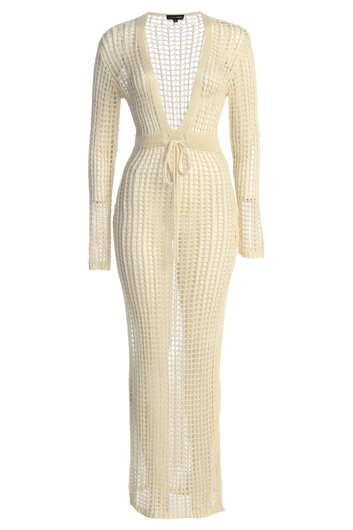 Cream Tropical Love Maxi Dress sold by JLUXLABEL product image thumbnail 3