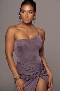 Grape New Flame Slinky Skirt Set sold by JLUXLABEL