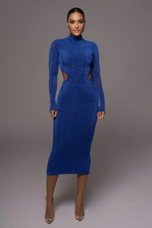 Royal Blue Made For You Dress sold by JLUXLABEL