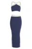 Navy Heartbreaker Two-Piece Skirt Set sold by JLUXLABEL