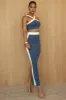 Navy Heartbreaker Two-Piece Skirt Set sold by JLUXLABEL