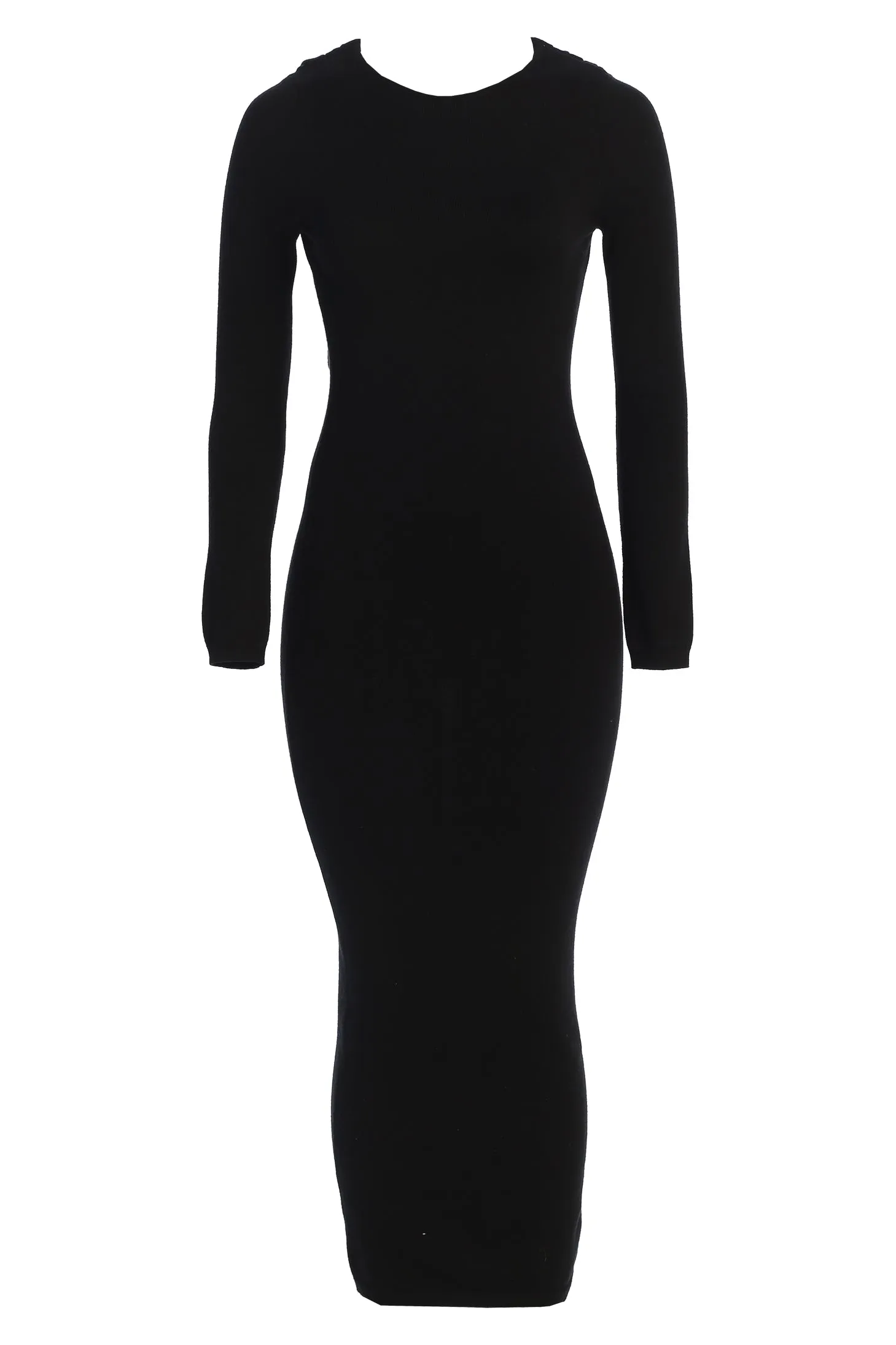 Black Heavenly Knit Maxi Dress sold by JLUXLABEL product image thumbnail 3