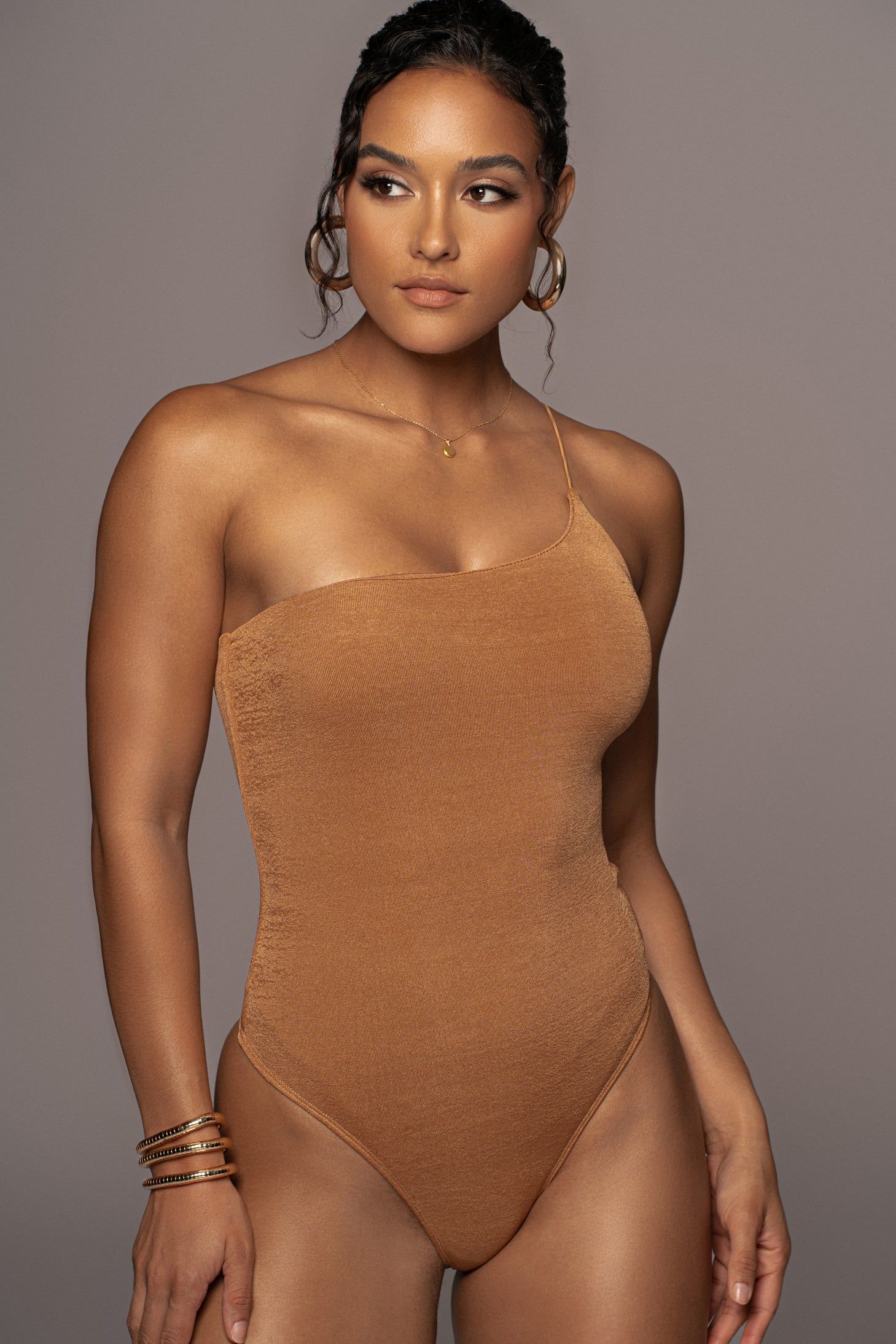 Pecan New Flame Slinky Skirt Set sold by JLUXLABEL product image thumbnail 4