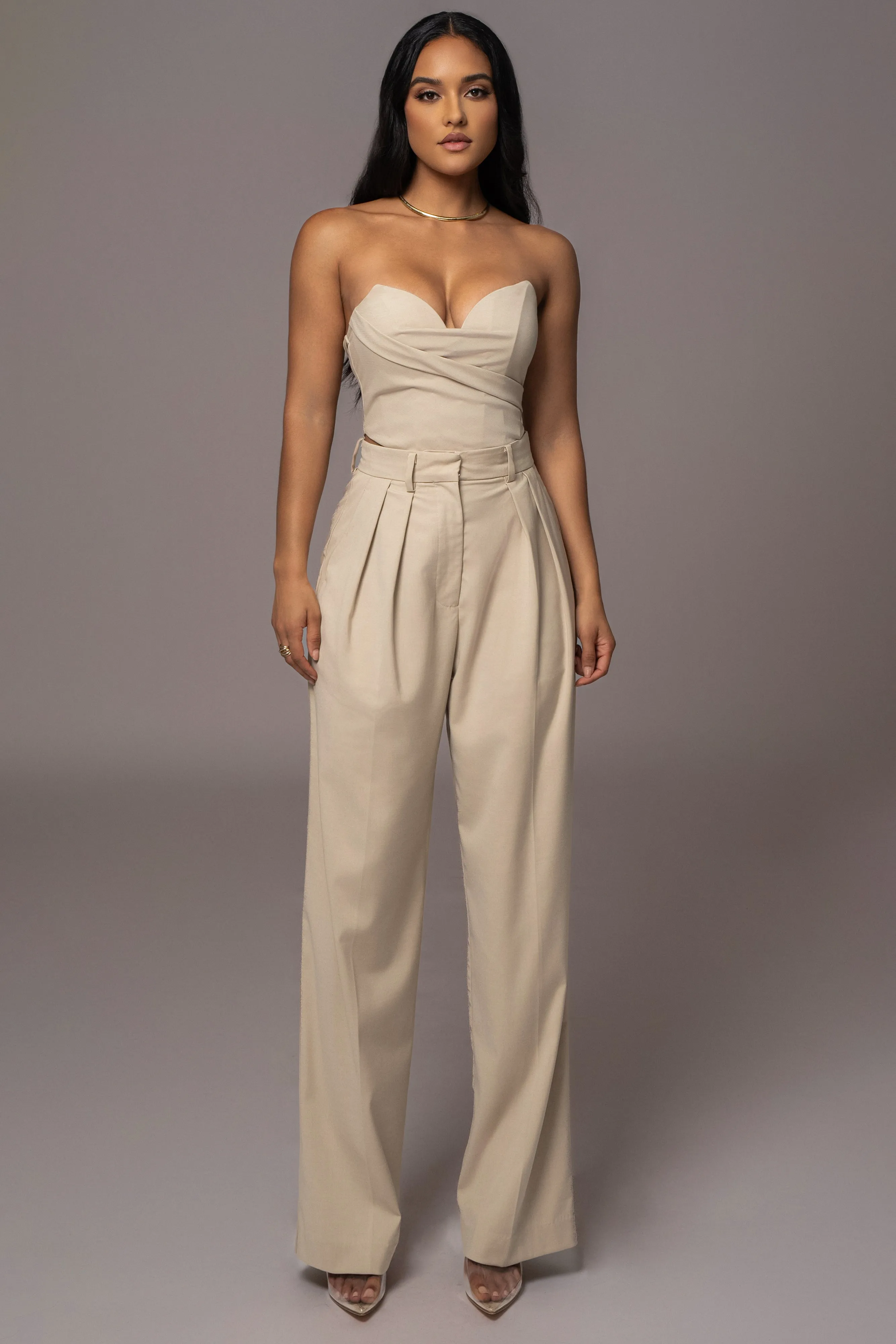 Beige Falling For You Corset sold by JLUXLABEL product image thumbnail 2