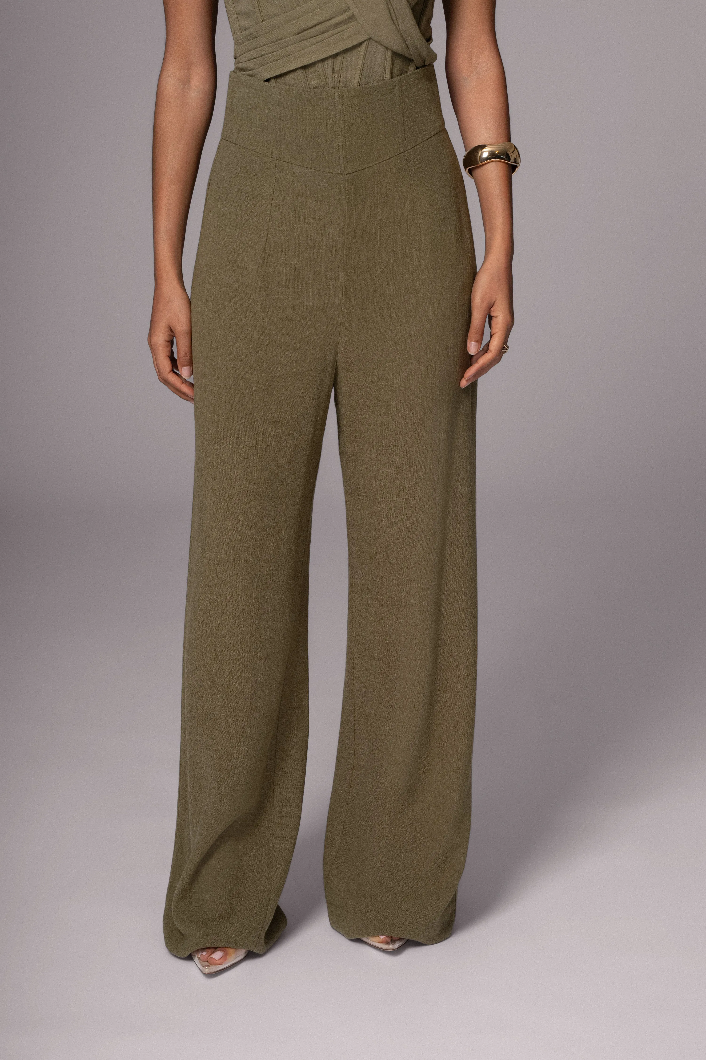 Olive Explorer Linen Pants sold by JLUXLABEL product image thumbnail 3