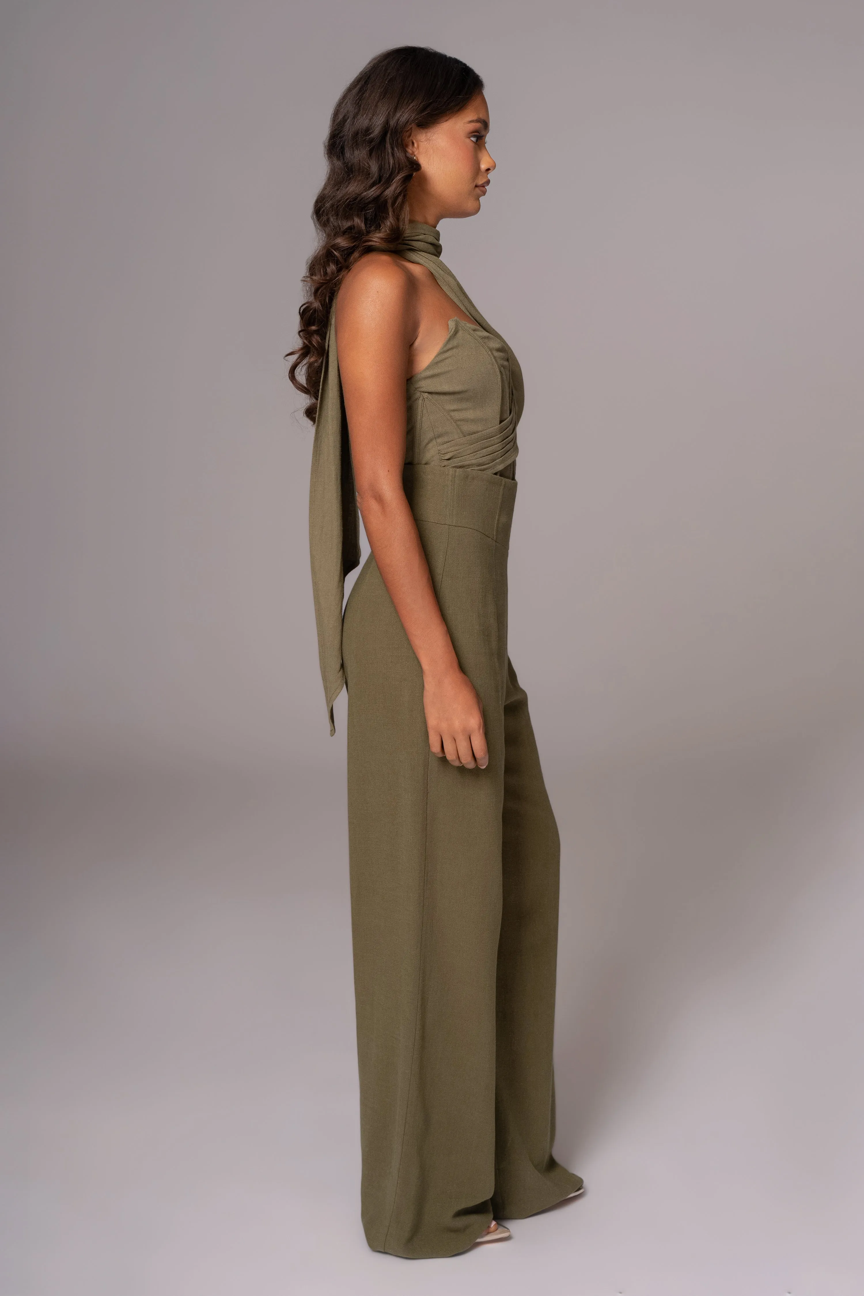 Olive Explorer Linen Pants sold by JLUXLABEL product image thumbnail 5