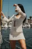 Cream Follow The Sun Crochet Top sold by JLUXLABEL