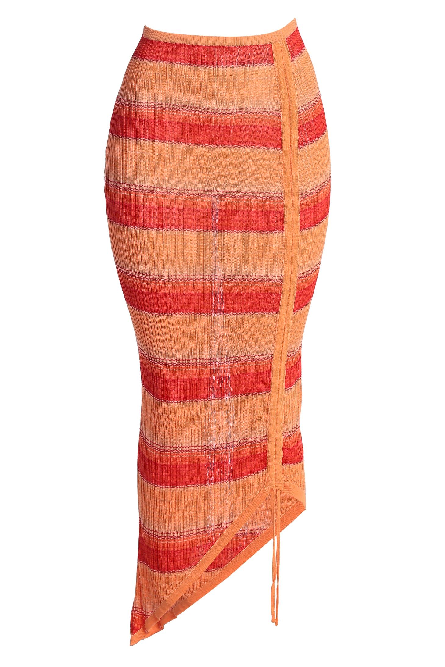 Red Acting Out Midi Skirt sold by JLUXLABEL