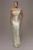 Sage Abbie One Shoulder Maxi Dress sold by JLUXLABEL