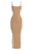 Beige Donna Knit Midi Dress sold by JLUXLABEL