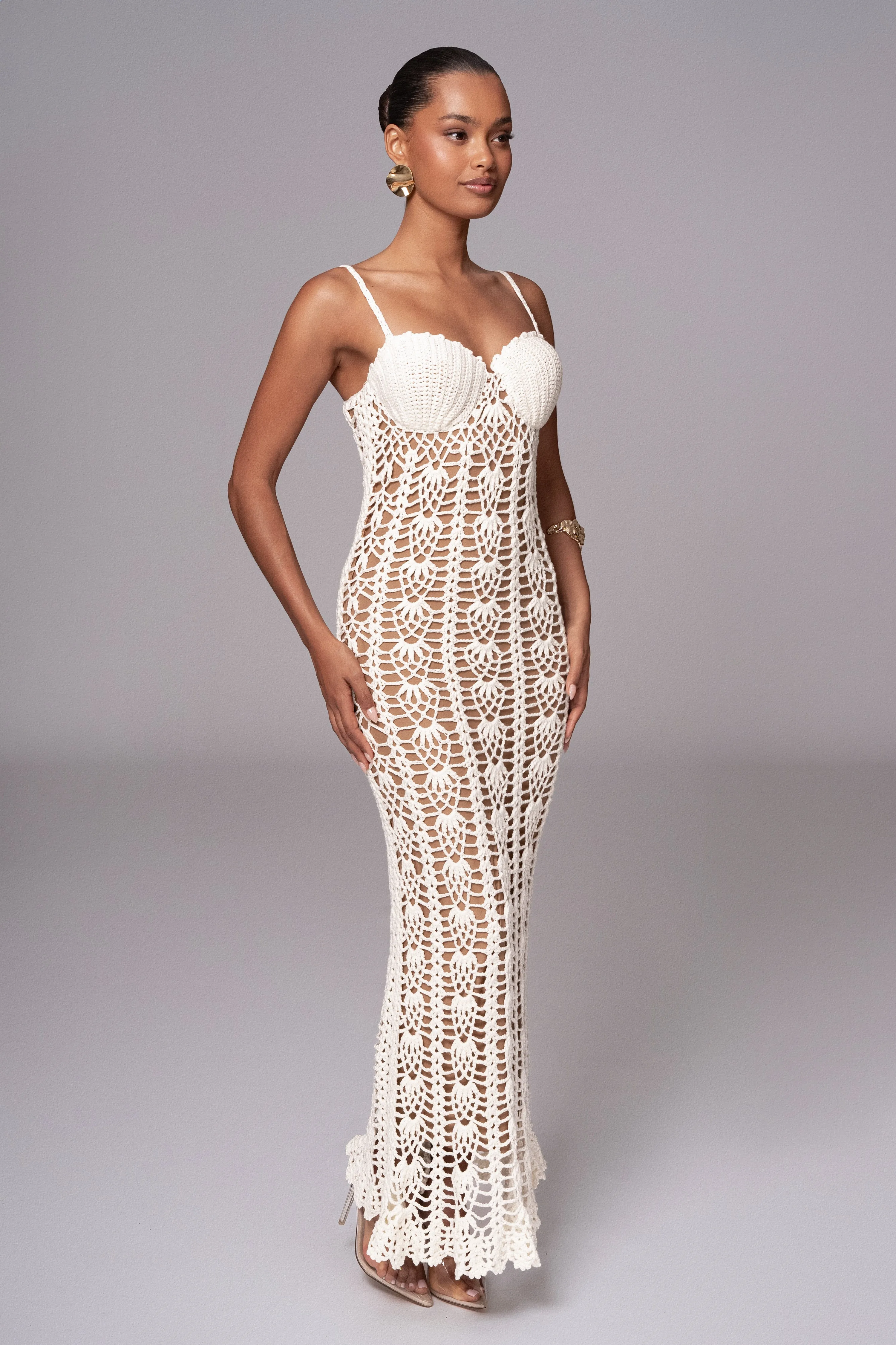 Ivory Odyssey Maxi Dress sold by JLUXLABEL product image thumbnail 4