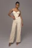 Natural Palm Beach Belted Linen Pants sold by JLUXLABEL