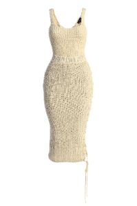 Ivory Bare It All Skirt Set sold by JLUXLABEL