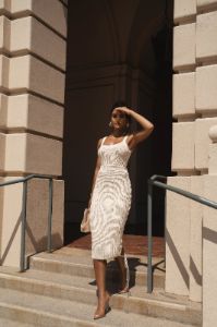 Ivory Bare It All Skirt Set sold by JLUXLABEL