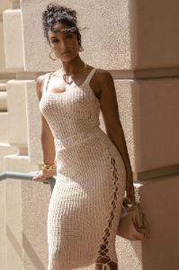 Ivory Bare It All Skirt Set sold by JLUXLABEL