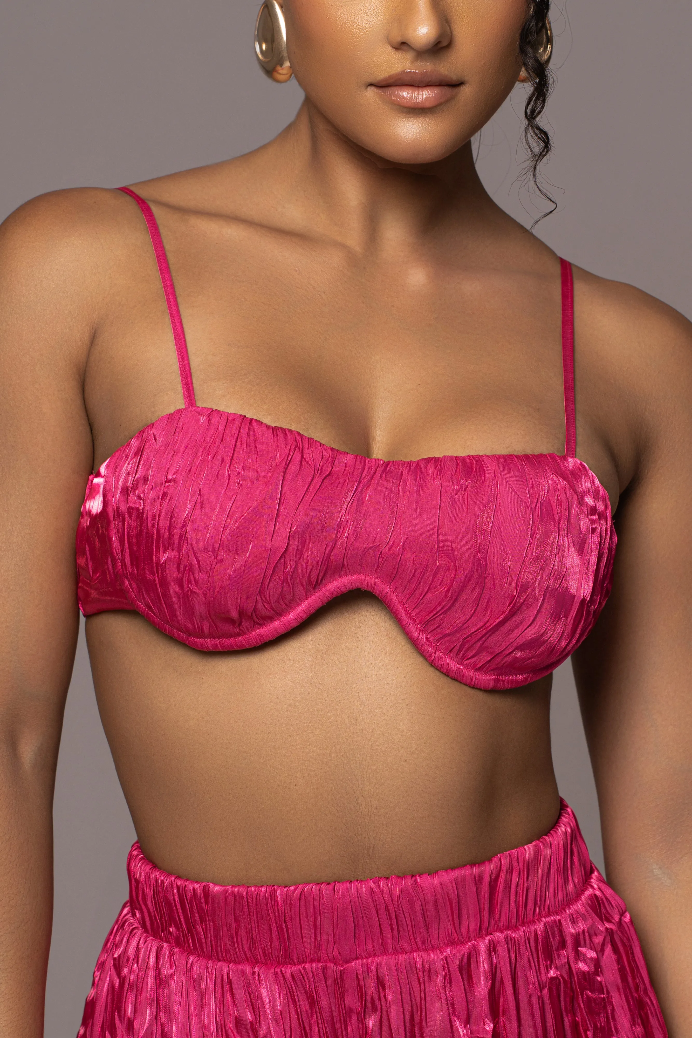 Pink Let's Get Away Satin Pant Set sold by JLUXLABEL product image thumbnail 5