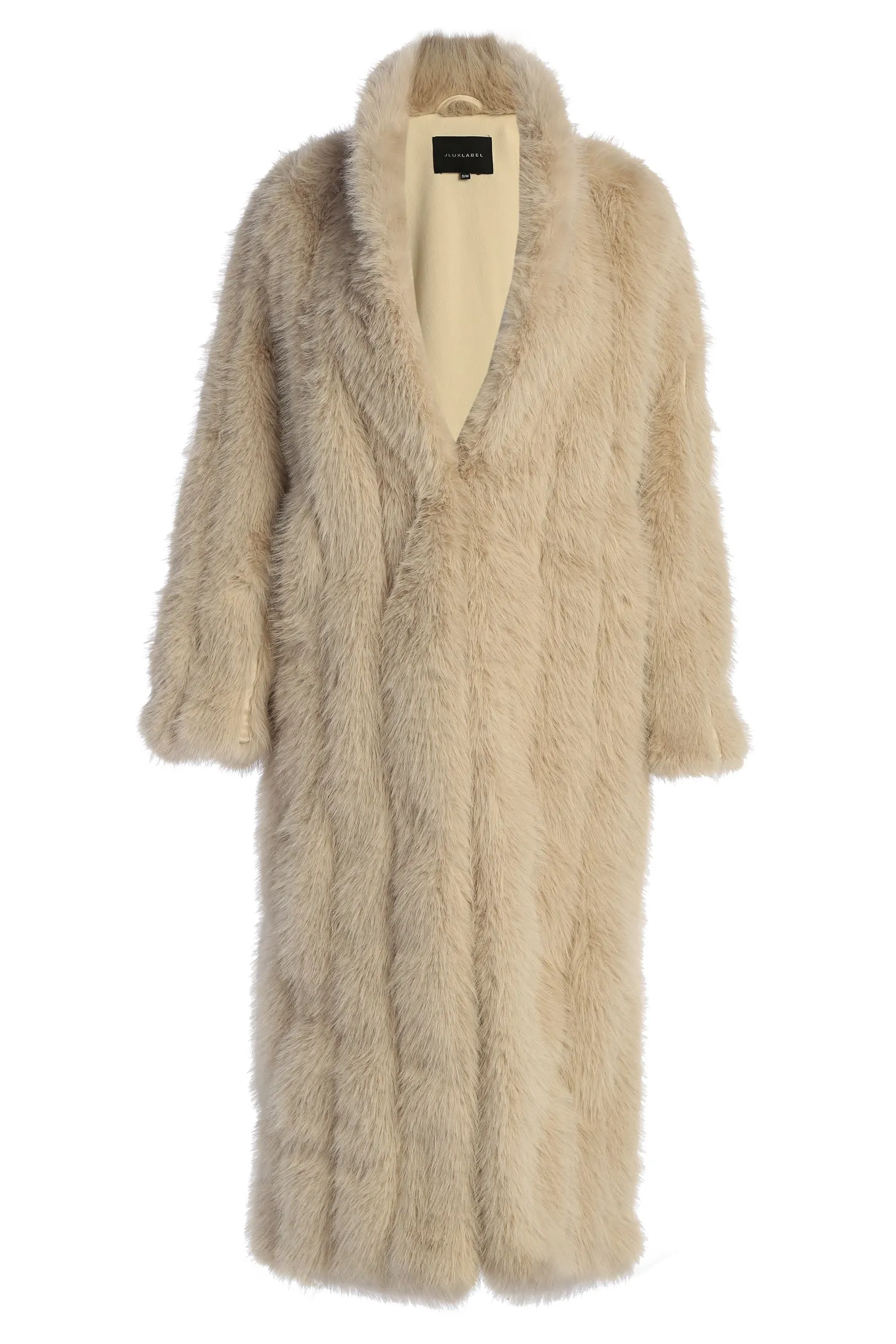 ※みー【新品】Loose fur coat【Beige】 4th & Reckless Schiffer Faux Fur Coat in Beige | REVOLVE