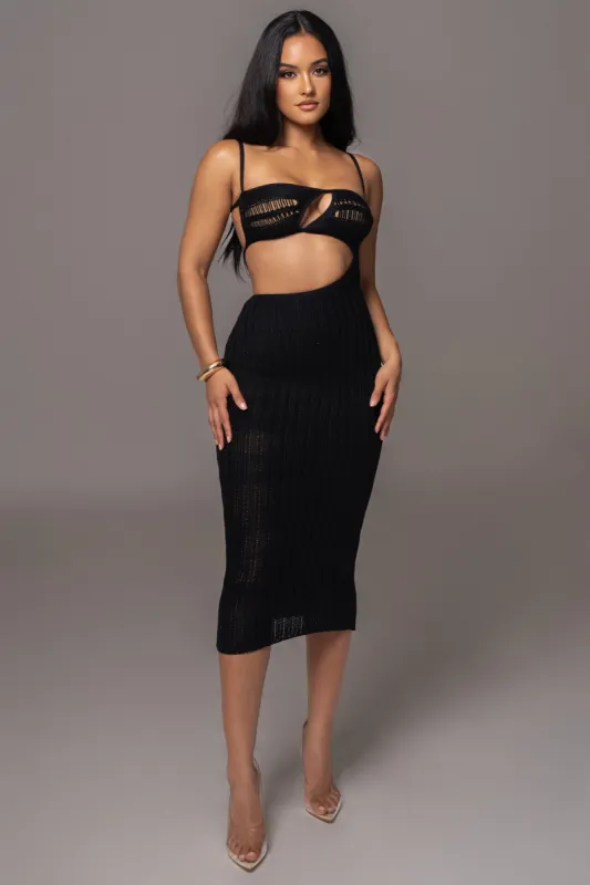 Black Coastal Escape Dress sold by JLUXLABEL